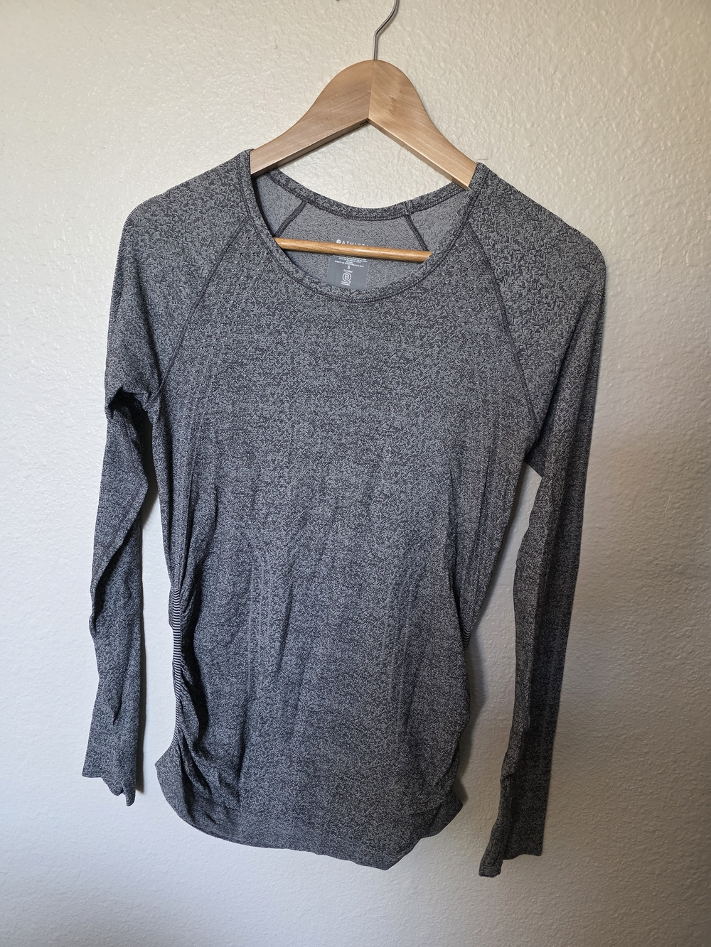 Athleta Speedlight Heather Gray Top